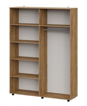 БАЙКАЛ Шкаф четырехстворчатый (Графит/Дуб золотой) в Глазове - glazov.mebel24.online | фото 2