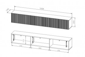 БАЙКАЛ Тумба (Графит/Дуб золотой) в Глазове - glazov.mebel24.online | фото 3