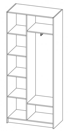 ДАРЬЯ Шкаф (Крафт серый/Крафт белый) гостиная в Глазове - glazov.mebel24.online | фото 6