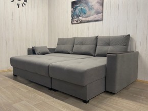 Диван угловой Комфорт-3 (НПБ+МДФ) велюр Galaxy Lite 26 в Глазове - glazov.mebel24.online | фото 3