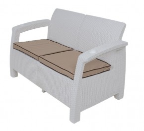 Диван Yalta Premium Sofa 2 Set (Ялта) белый (+подушки под спину) в Глазове - glazov.mebel24.online | фото