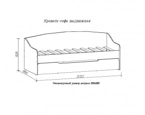ДЖУНИОР Кровать-софа выдвижная в Глазове - glazov.mebel24.online | фото 2