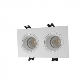 DK3072-WH Встраиваемый светильник, IP 20, 10 Вт, GU5.3, LED, белый/белый, пластик в Глазове - glazov.mebel24.online | фото 1