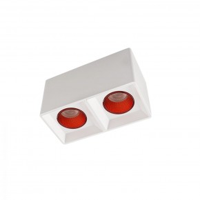 DK3085-WH+RD Светильник накладной IP 20, 10 Вт, GU5.3, LED, белый/красный, пластик в Глазове - glazov.mebel24.online | фото 1