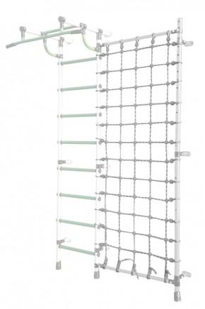 Дополнительная стойка к пристенному ДСК Pastel с сеткой для лазания, цв. белый в Глазове - glazov.mebel24.online | фото