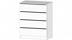 ЭЛЕГАНТ Комод 4 ящика (белый) в Глазове - glazov.mebel24.online | фото