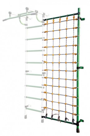 Дополнительная стойка к пристенному ДСК с сеткой для лазания, цв. зеленый в Глазове - glazov.mebel24.online | фото