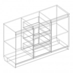Комод 2-ств. с 3 ящиками в Глазове - glazov.mebel24.online | фото 2