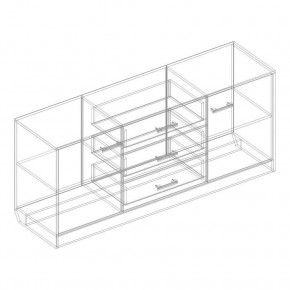 Комод 2 ств. с 3 ящиками "Милана" в Глазове - glazov.mebel24.online | фото 2