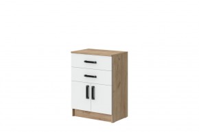 Комод Эконом (Дуб крафт золотой/Белый текстурный) в Глазове - glazov.mebel24.online | фото 1