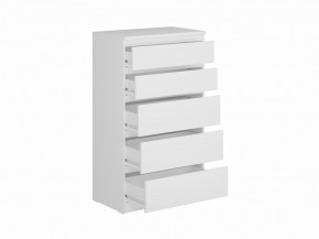 Комод КАСТОР с пятью ящиками, цвет белый в Глазове - glazov.mebel24.online | фото 2