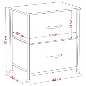 Комод Leset Линкс 2 ящ. (к/з), Каркас Белый, ящики Белые в Глазове - glazov.mebel24.online | фото 8