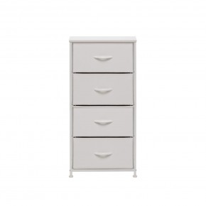 Комод Leset Линкс 4 ящ. (к/з), Каркас Белый, ящики Белые в Глазове - glazov.mebel24.online | фото 1