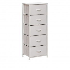 Комод Leset Линкс 5 ящ. (к/з), Каркас Белый, ящики Белые в Глазове - glazov.mebel24.online | фото 3