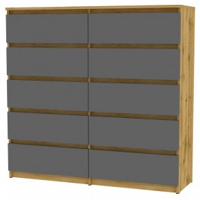 Комод Malta light K155 (ДВ-Графит) в Глазове - glazov.mebel24.online | фото