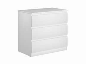 Комод МАЛЬТА с тремя выдвижными ящиками, цвет белый в Глазове - glazov.mebel24.online | фото