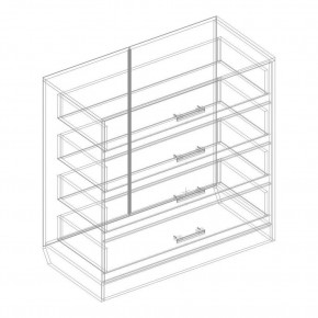 Комод с 4 ящиками "Милана" в Глазове - glazov.mebel24.online | фото 3