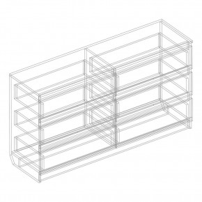 Комод с 6 ящиками 1200 "Бьянко" (Белый лофт) в Глазове - glazov.mebel24.online | фото 3