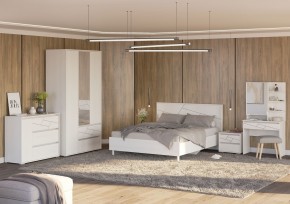 АДЕЛИНА Комод с 1дв и 3-мя ящ (белый рамух) в Глазове - glazov.mebel24.online | фото 3