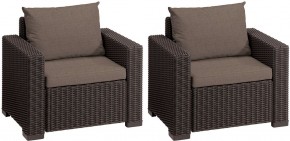 Комплект кресел Калифорния (California chair) коричневые в Глазове - glazov.mebel24.online | фото 2