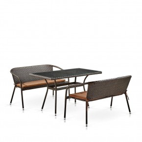 Комплект мебели из иск. ротанга T286A/S139A-W53 Brown в Глазове - glazov.mebel24.online | фото 2
