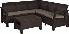 Комплект мебели угловой Корфу Релакс Сет (CORFU II RELAX SET) коричневый в Глазове - glazov.mebel24.online | фото 2