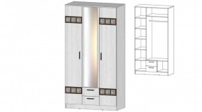 КОСТА-РИКА Шкаф 3-х створчатый (анкор светлый) в Глазове - glazov.mebel24.online | фото