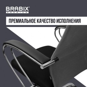 Кресло офисное BRABIX PREMIUM "Ultimate EX-800" хром, плотная двойная сетка Х2, черное/серое, 532912 в Глазове - glazov.mebel24.online | фото 7