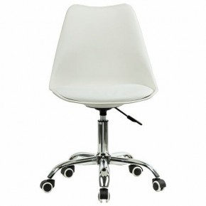 Кресло стул BRABIX "Eames MG-310 CH", хром, пластик белый, экокожа белая, 532923 в Глазове - glazov.mebel24.online | фото 1