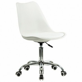 Кресло стул BRABIX "Eames MG-310 CH", хром, пластик белый, экокожа белая, 532923 в Глазове - glazov.mebel24.online | фото 2