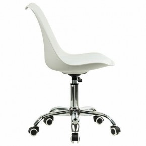 Кресло стул BRABIX "Eames MG-310 CH", хром, пластик белый, экокожа белая, 532923 в Глазове - glazov.mebel24.online | фото 3