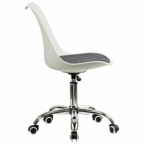 Кресло стул BRABIX "Eames MG-310 CH", хром, пластик белый, ткань серая, 532924 в Глазове - glazov.mebel24.online | фото 3
