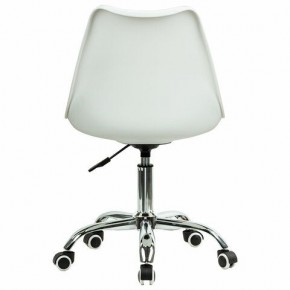 Кресло стул BRABIX "Eames MG-310 CH", хром, пластик белый, ткань серая, 532924 в Глазове - glazov.mebel24.online | фото 4