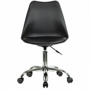 Кресло стул BRABIX "Eames MG-310 CH", хром, пластик черный, экокожа черная, 532925 в Глазове - glazov.mebel24.online | фото 1