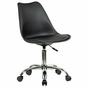 Кресло стул BRABIX "Eames MG-310 CH", хром, пластик черный, экокожа черная, 532925 в Глазове - glazov.mebel24.online | фото 2