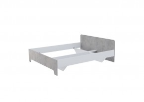 Кровать 1,6 VICTOR (Белый-Бетон) (*без основания) в Глазове - glazov.mebel24.online | фото
