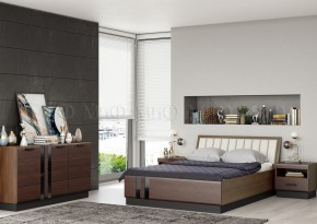 МАГНОЛИЯ Кровать 1600 с ортопедом (Дерево/орех) в Глазове - glazov.mebel24.online | фото 2
