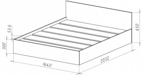 НИЦЦА-14 Кровать 1600 с настилом ЛДСП (НЦ.14) в Глазове - glazov.mebel24.online | фото 3