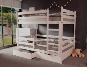 Кровать двухъярусная без крыши 80*160 Белый в Глазове - glazov.mebel24.online | фото