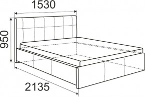 Кровать Лаура с латами Nice White 1400x2000 в Глазове - glazov.mebel24.online | фото 2