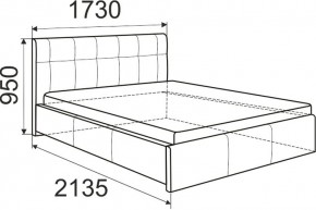 Кровать Лаура с латами Nice White 1400x2000 в Глазове - glazov.mebel24.online | фото 3
