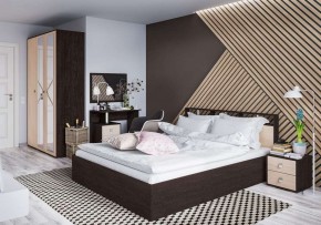 Кровать Ненси-2 1.6 Настил из ЛДСП венге/дуб молочный в Глазове - glazov.mebel24.online | фото 2