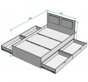 Кровать Ольга L37 (1200) 4 ящика в Глазове - glazov.mebel24.online | фото 2