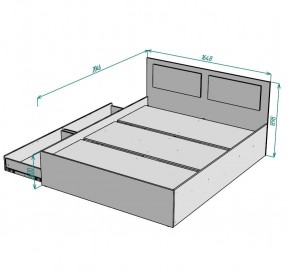 Кровать Ольга L40 (1600) 2 ящика в Глазове - glazov.mebel24.online | фото 2