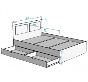 Кровать Ольга L42 (1400) 2 ящика в Глазове - glazov.mebel24.online | фото 5