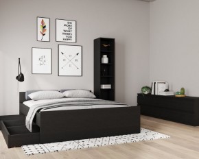 Кровать ОРИОН двухспальная с ортопедическим основанием 160х200, цвет Дуб Венге в Глазове - glazov.mebel24.online | фото 3