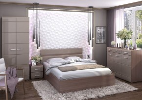 Кровать Вегас 1,4м Шимо темный в Глазове - glazov.mebel24.online | фото 2