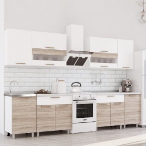 Кухня Айсбери 2.4 м (Белый/Дуб Сонома) в Глазове - glazov.mebel24.online | фото