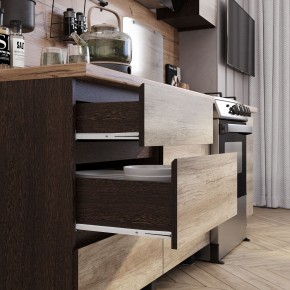Кухня Энигма 1.6 м (венге/дуб каньон) в Глазове - glazov.mebel24.online | фото 2