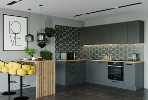 Кухня угловая Антрацит 2600х1600 (Стол. 38мм) в Глазове - glazov.mebel24.online | фото 1